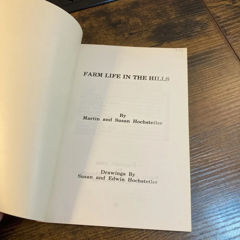 Farm‎ Life the Hills Hochstetler Ohio Amish Country Memoir Barn Raising Recipes